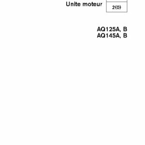7739859 M.ATELIER AQ125A, B - AQ145A, B Unité Moteur